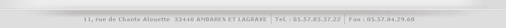 11, rue de Chante Alouette  33440 AMBARES ET LAGRAVE